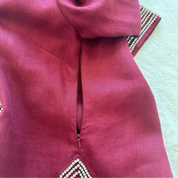 NEW!!! Tory Burch women linen top with crystals size 2 - Picture 11 of 11